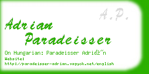 adrian paradeisser business card